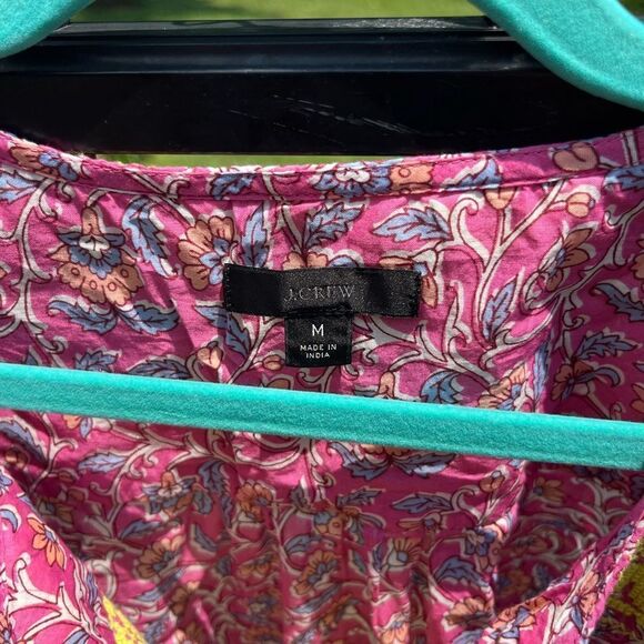 J Crew Embroidered Cotton Voile Top in Block Print - Picture 5 of 13